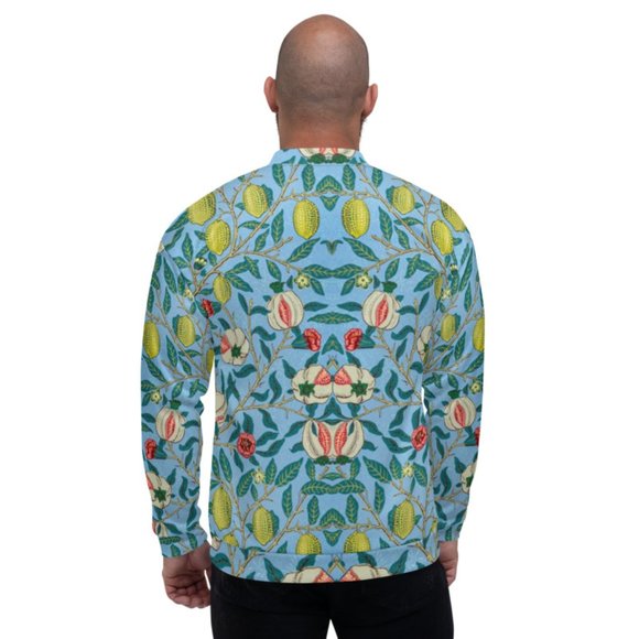Four fruits pattern Unisex Bomber Jacket - Picture 4 of 10